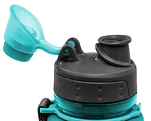 Load image into Gallery viewer, Nomader Collapsible Water Bottle (Aqua Blue)