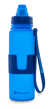 Load image into Gallery viewer, Nomader Collapsible Water Bottle (Vibrant Blue)