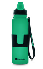 Load image into Gallery viewer, Nomader Collapsible Water Bottle (Green)