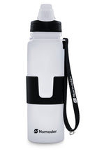 Load image into Gallery viewer, Nomader Collapsible Water Bottle (White)